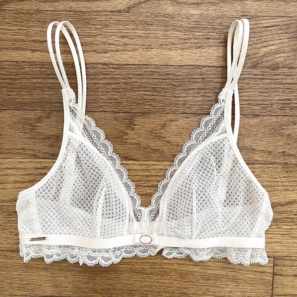 CHANTELLE Pink Lace Bra Bralette 32-34B
